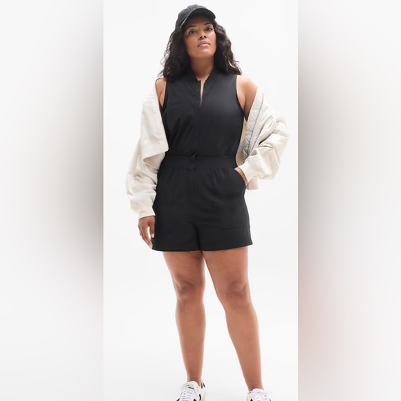 Athleta Brooklyn Utility Romper - Size 14 - Picture 4 of 14